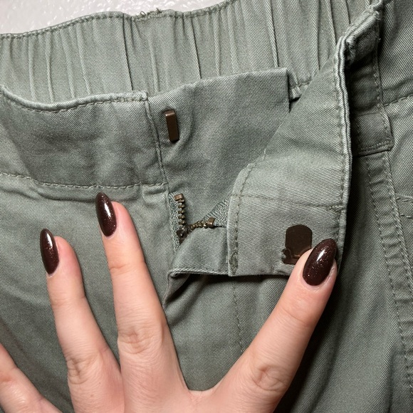 GAP Olive Green Cargo Jogger Pants Utility Ankle Joggers Size Medium - Picture 6 of 6